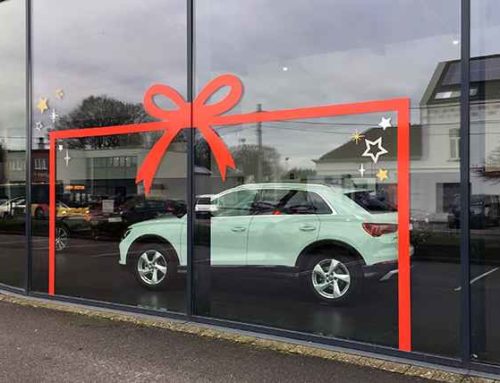 Feestelijke belettering Overijse Automotive